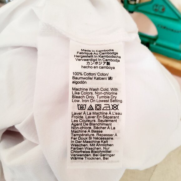 J Crew Cropped Boxy Tee 100% Cotton No Plastic Cute Floral Graphics Like New XS - Picture 4 of 4